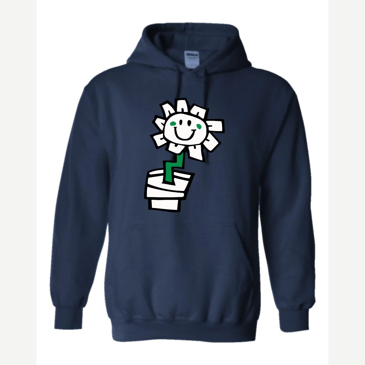 Kurplunk Flower — Hoodie / Navy