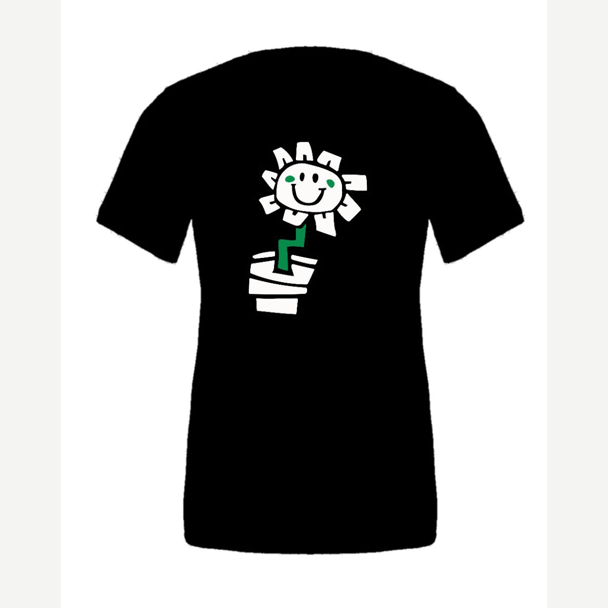 Kurplunk Flower — Premium Tee / Black