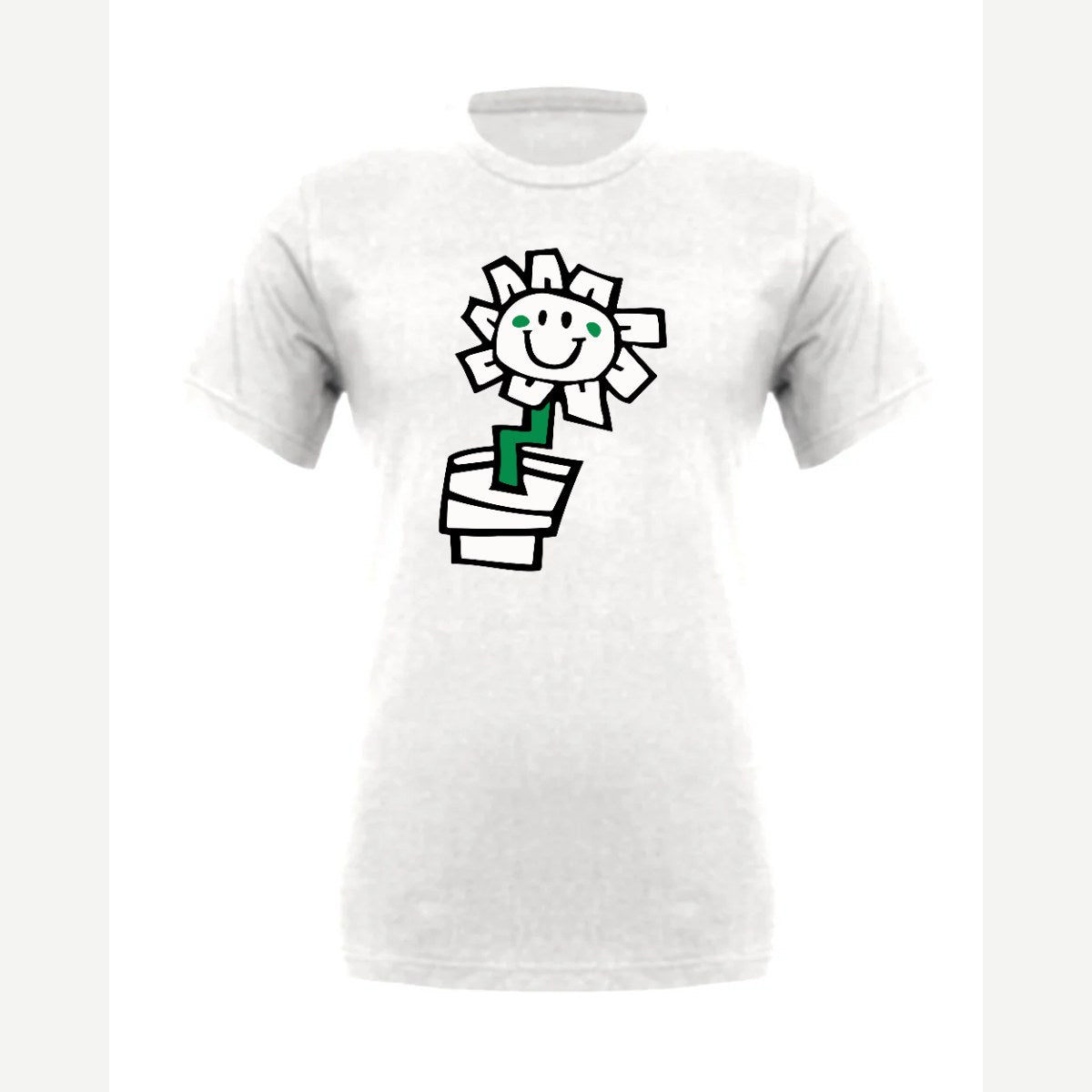 Kurplunk Flower — Premium Tee / White