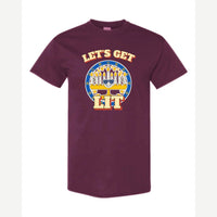 Let's Get Lit (Menorah) — Classic Tee / Maroon