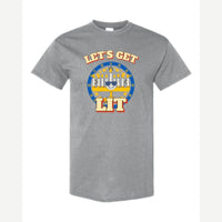 Let's Get Lit (Menorah) — Classic Tee / Sport Grey
