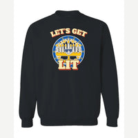 Let's Get Lit (Menorah) — Crewneck Sweatshirt / Black