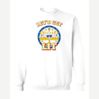 Let's Get Lit (Menorah) — Crewneck Sweatshirt / White