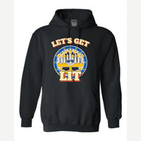 Let's Get Lit (Menorah) — Hoodie / Black