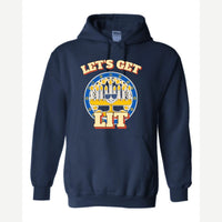 Let's Get Lit (Menorah) — Hoodie / Navy