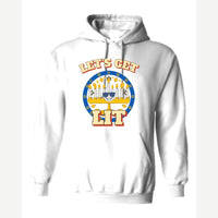 Let's Get Lit (Menorah) — Hoodie / White