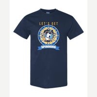 Let's Get Spinning (Dreidel) — Classic Tee / Navy