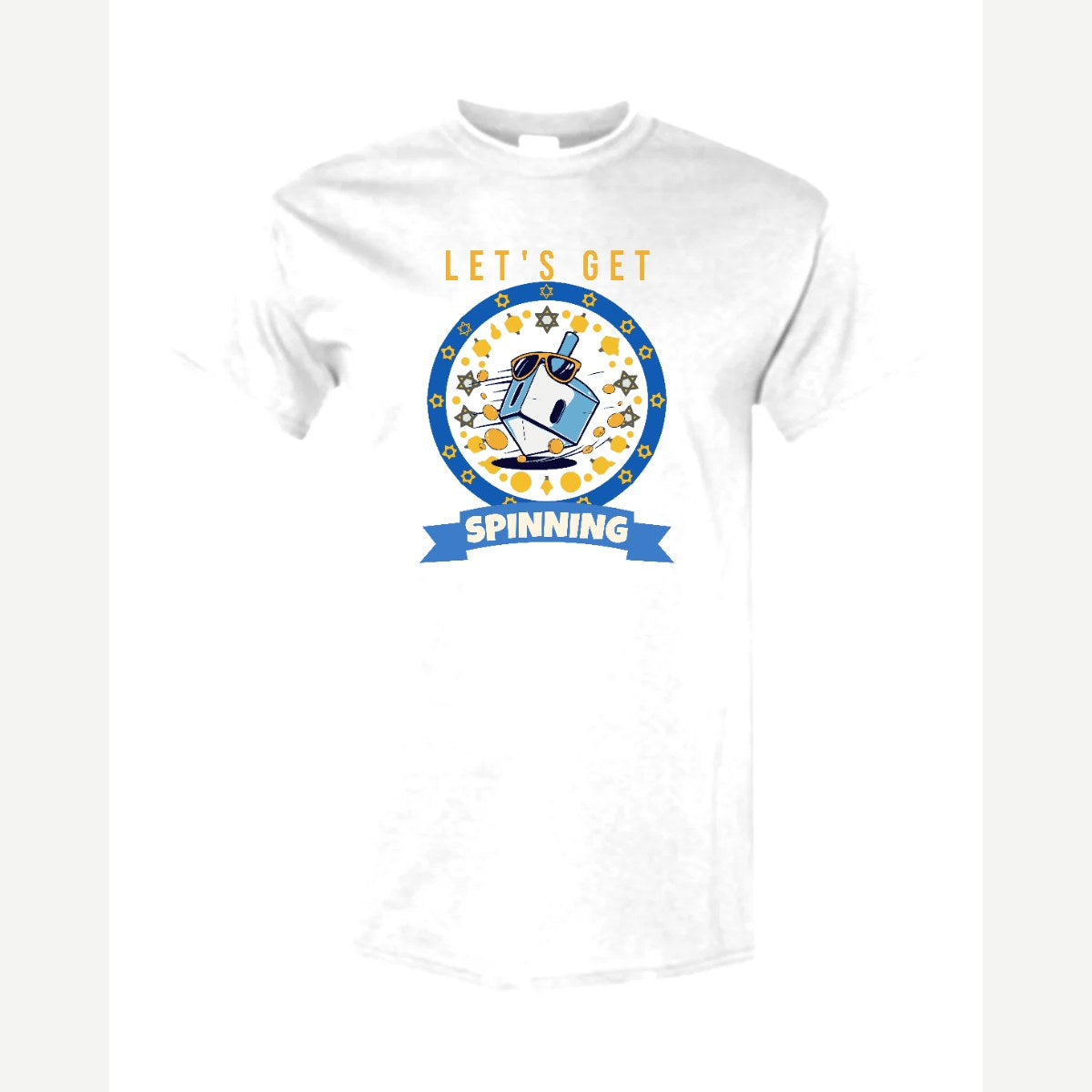 Let's Get Spinning (Dreidel) — Classic Tee / White