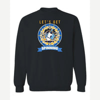 Let's Get Spinning (Dreidel) — Crewneck Sweatshirt / Black