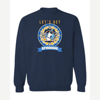 Let's Get Spinning (Dreidel) — Crewneck Sweatshirt / Navy