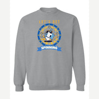 Let's Get Spinning (Dreidel) — Crewneck Sweatshirt / Sport Grey