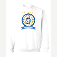 Let's Get Spinning (Dreidel) — Crewneck Sweatshirt / White