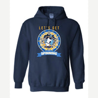 Let's Get Spinning (Dreidel) — Hoodie / Navy