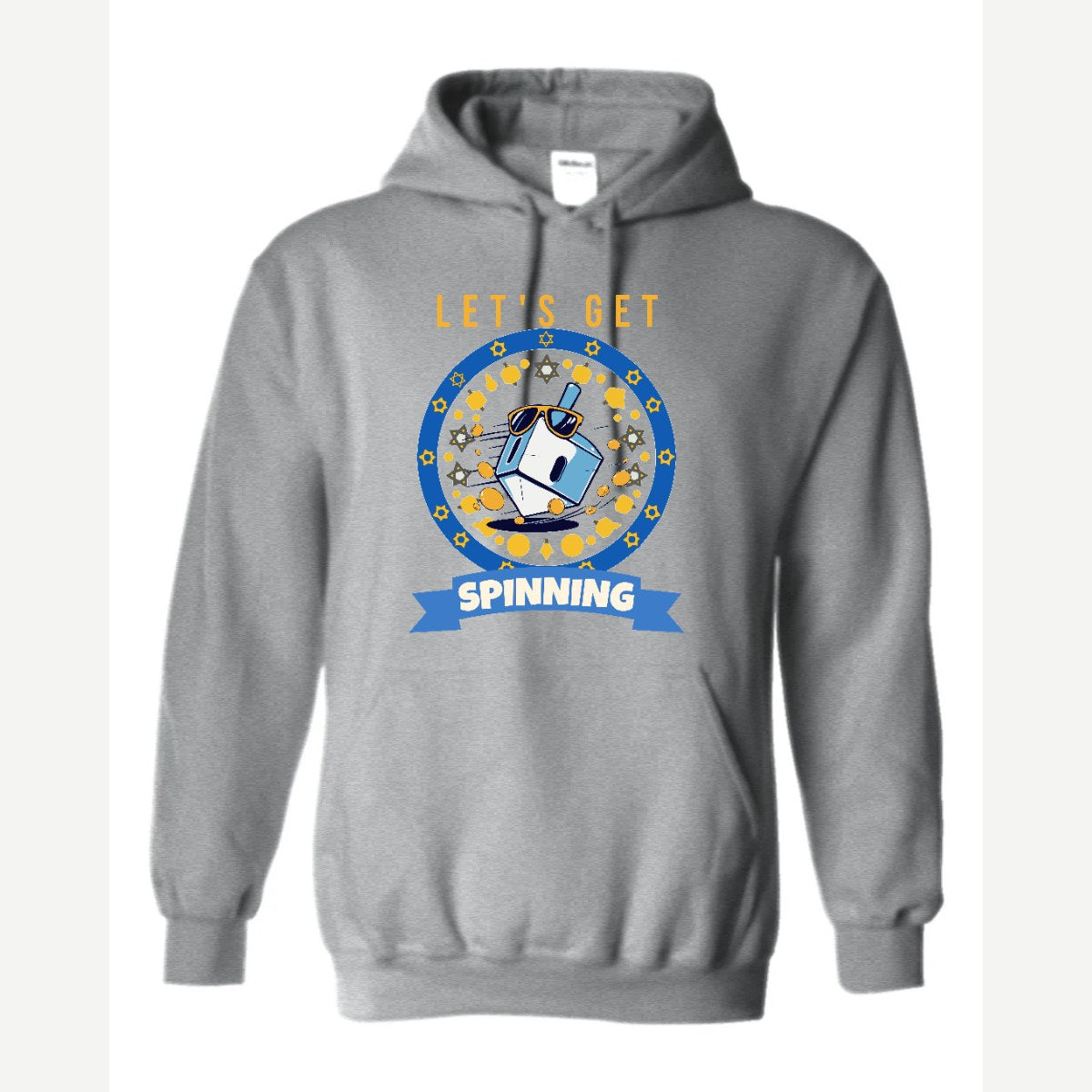 Let's Get Spinning (Dreidel) — Hoodie / Sport Grey