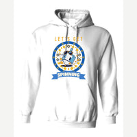 Let's Get Spinning (Dreidel) — Hoodie / White