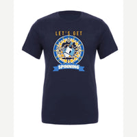 Let's Get Spinning (Dreidel) — Premium Tee / Navy