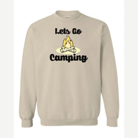 Let's Go Camping — Crewneck Sweatshirt / Sand