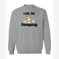 Let's Go Camping — Crewneck Sweatshirt / Sport Grey
