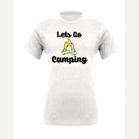 Let's Go Camping — Premium Tee / White