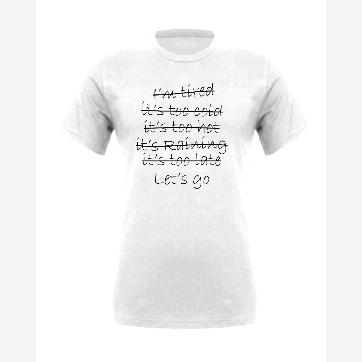 Let's Go — Premium Tee / White