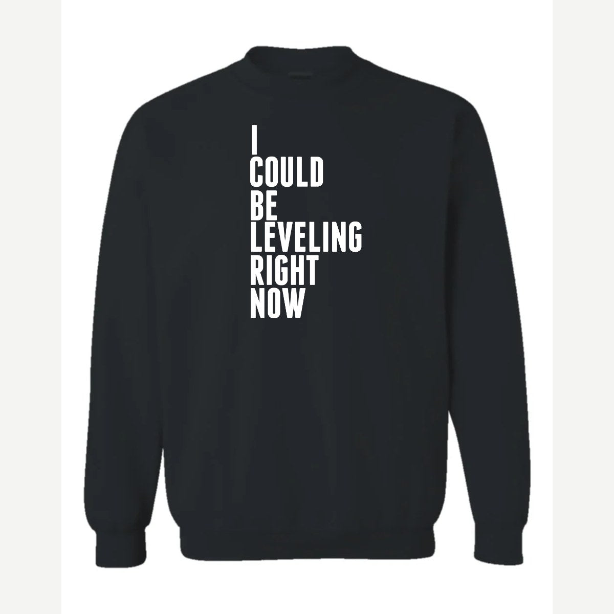 Leveling — Crewneck Sweatshirt / Black
