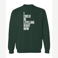 Leveling — Crewneck Sweatshirt / Forest Green
