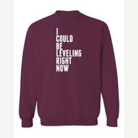 Leveling — Crewneck Sweatshirt / Maroon