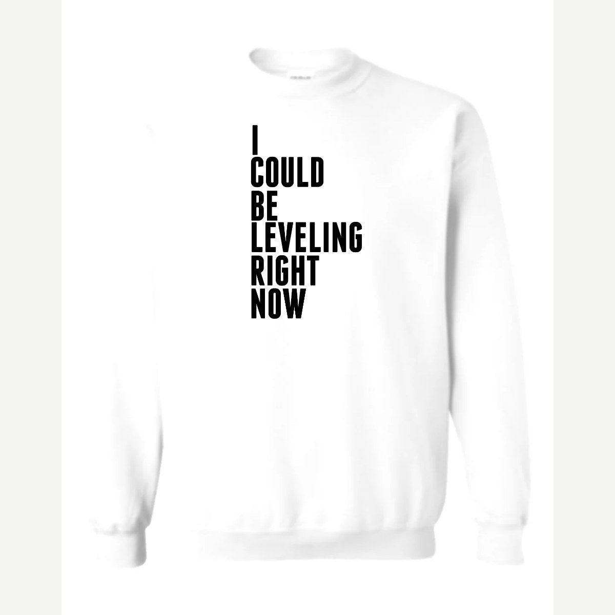 Leveling — Crewneck Sweatshirt / White