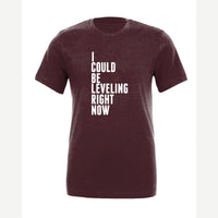 Leveling — Premium Tee / Maroon