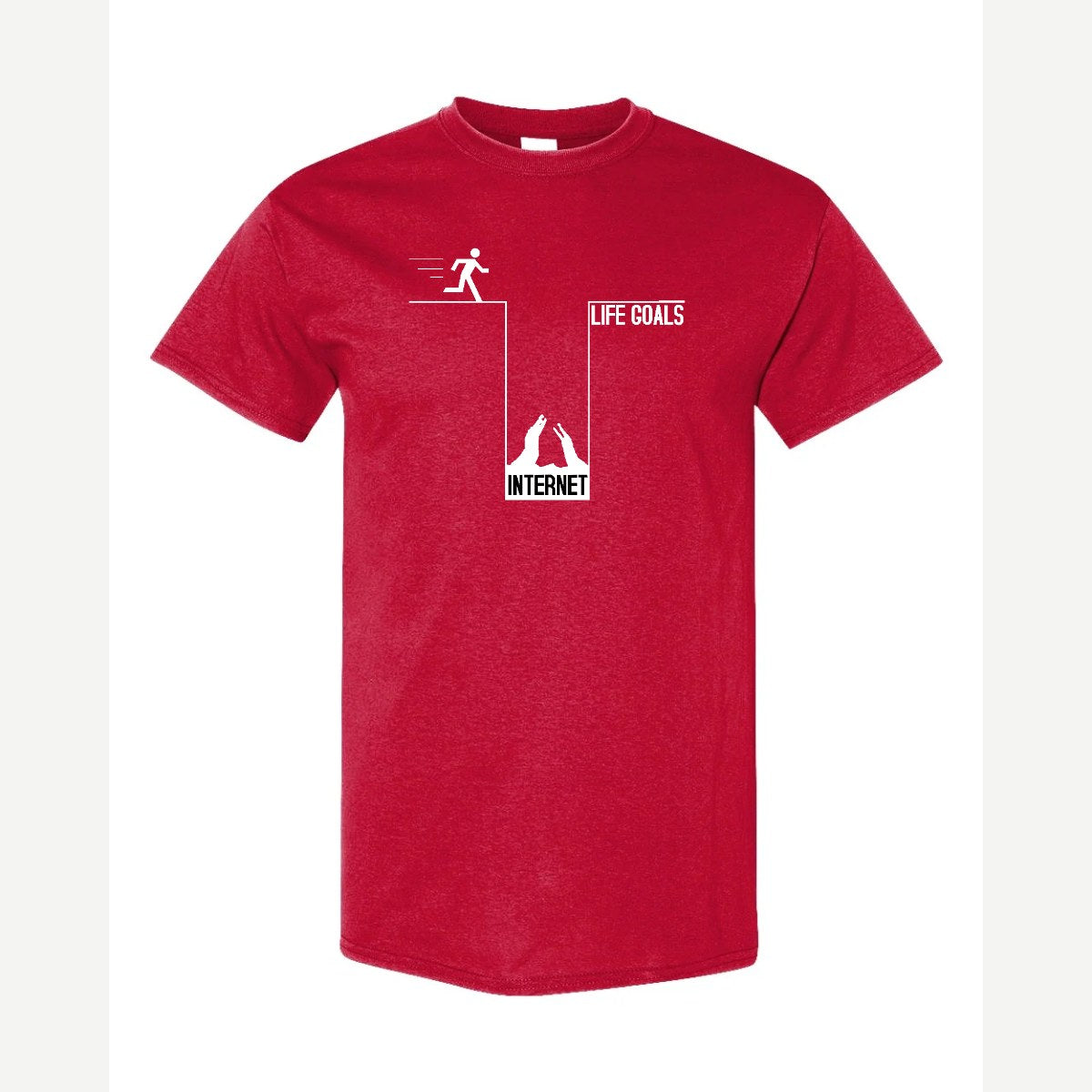 Life Goals: Internet — Classic Tee / Red