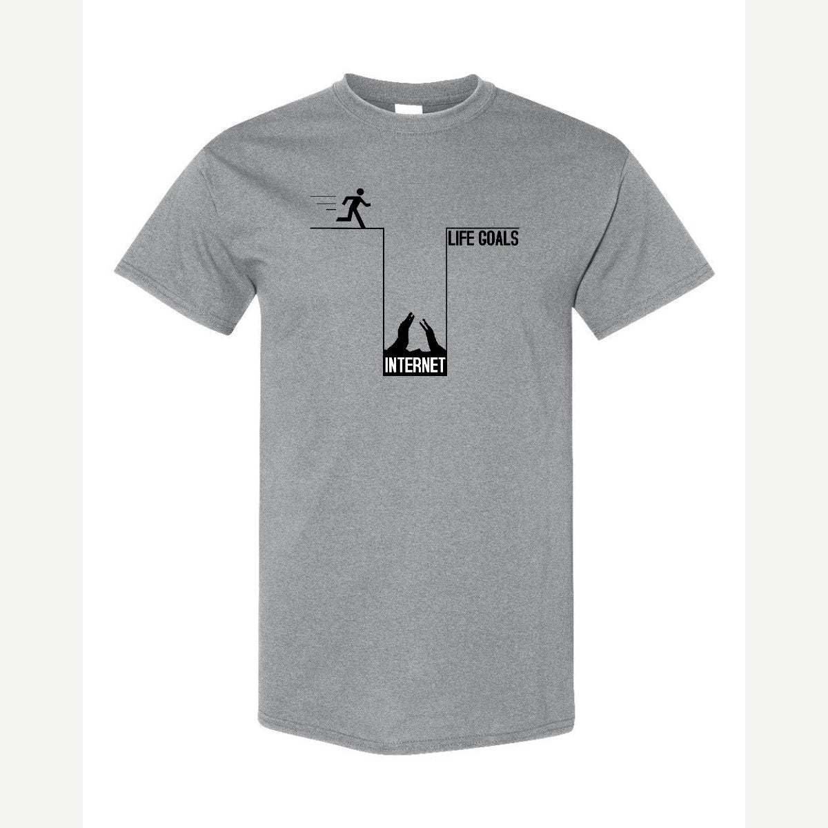 Life Goals: Internet — Classic Tee / Sport Grey