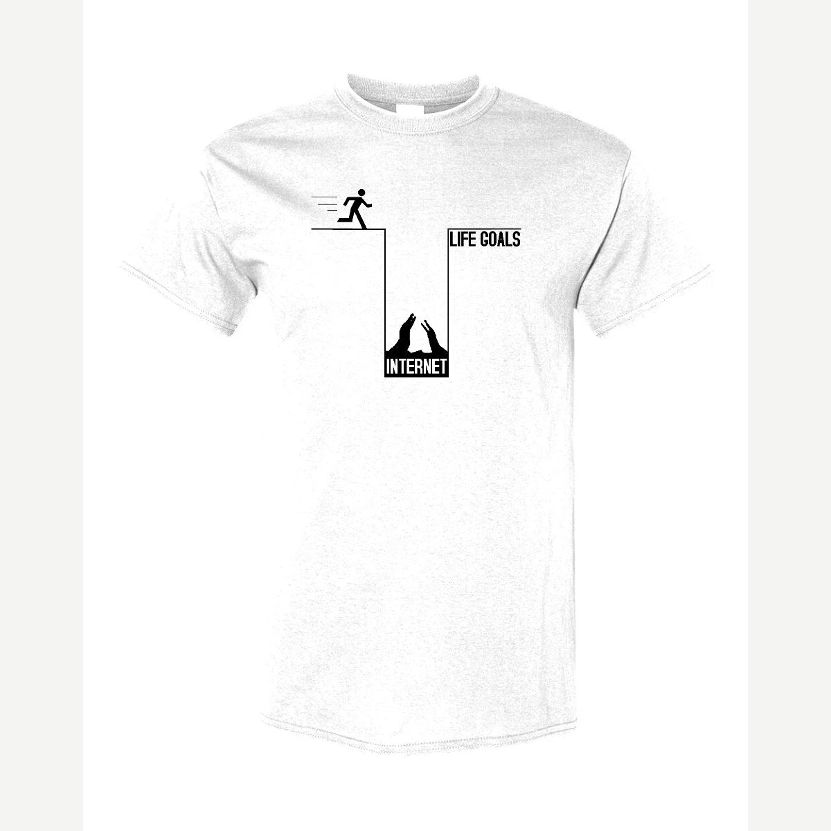 Life Goals: Internet — Classic Tee / White