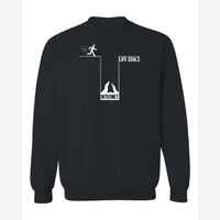 Life Goals: Internet — Crewneck Sweatshirt / Black