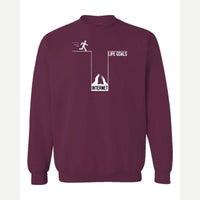Life Goals: Internet — Crewneck Sweatshirt / Maroon