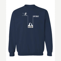 Life Goals: Internet — Crewneck Sweatshirt / Navy