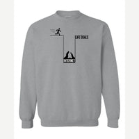 Life Goals: Internet — Crewneck Sweatshirt / Sport Grey