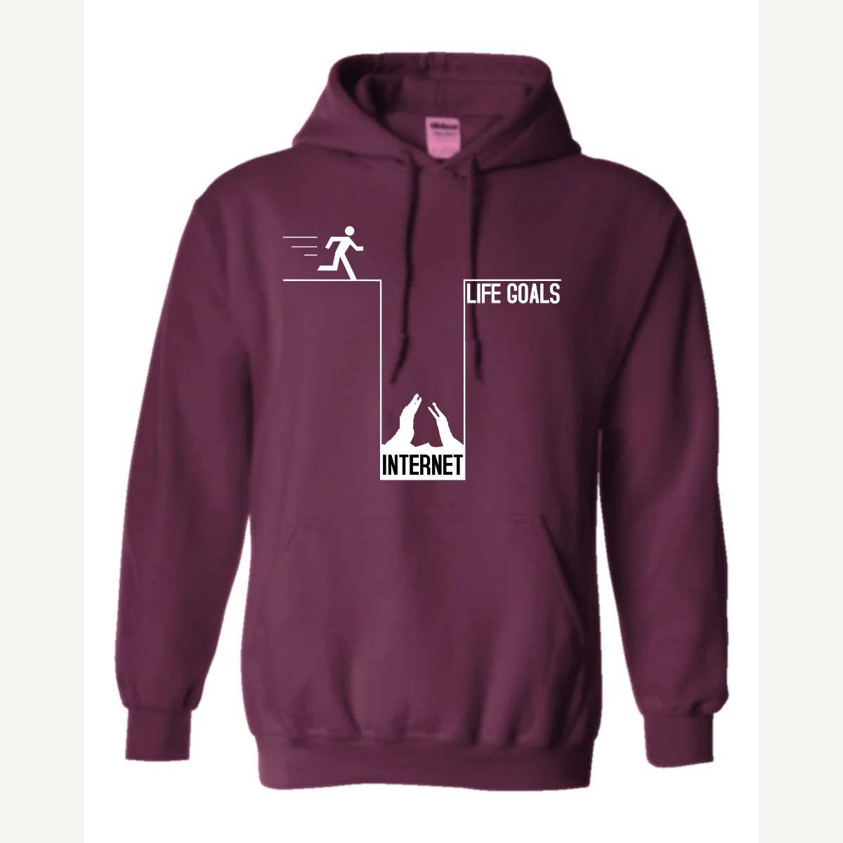 Life Goals: Internet — Hoodie / Maroon