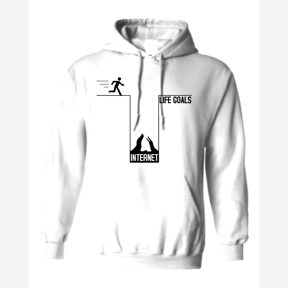 Life Goals: Internet — Hoodie / White