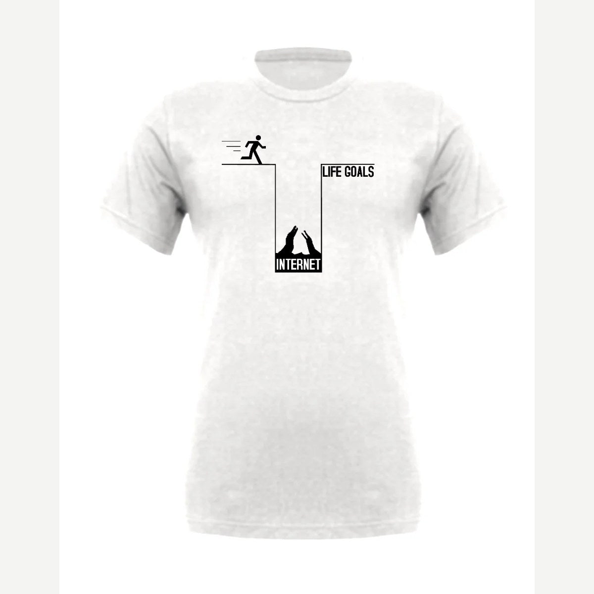 Life Goals: Internet — Premium Tee / White