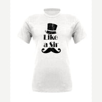 Like a Sir — Premium Tee / White