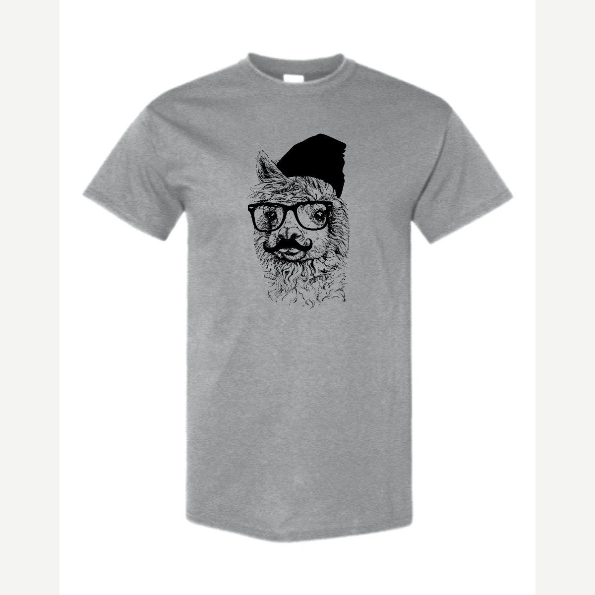 Llama Got Style (Hipster Llama) — Classic Tee / Sport Grey