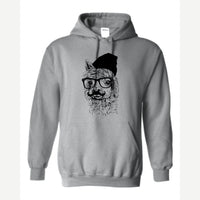Llama Got Style (Hipster Llama) — Hoodie / Sport Grey