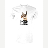 Llama Llama Llama — Classic Tee / White