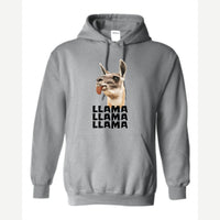 Llama Llama Llama — Hoodie / Sport Grey