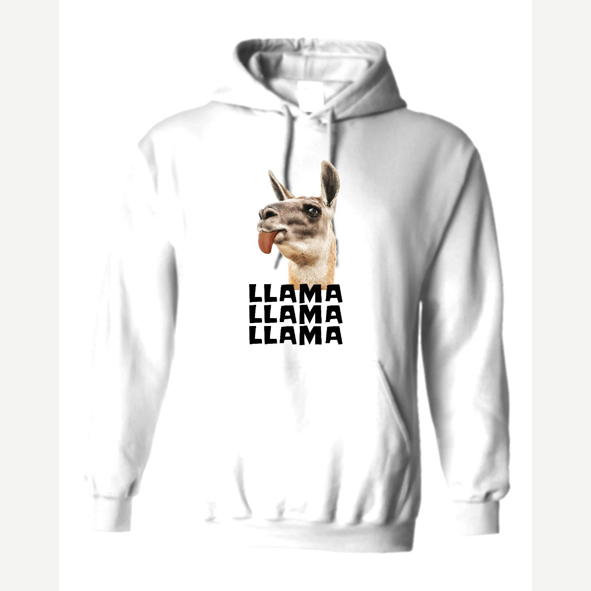 Llama Llama Llama — Hoodie / White