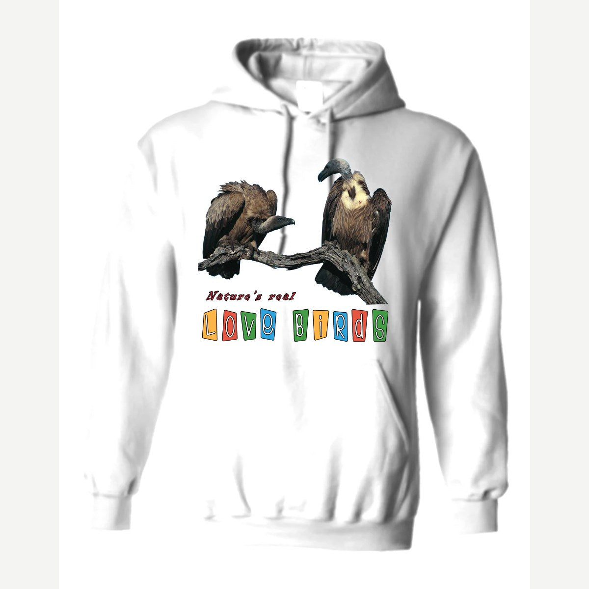 Love Birds — Hoodie / White