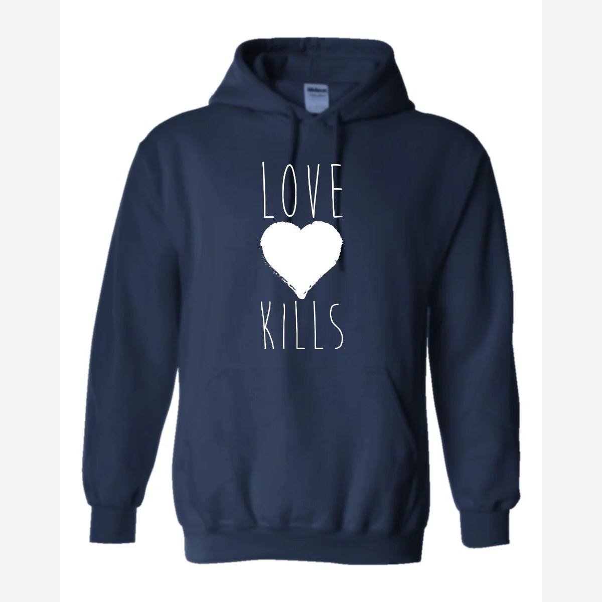 Love Kills — Hoodie / Navy