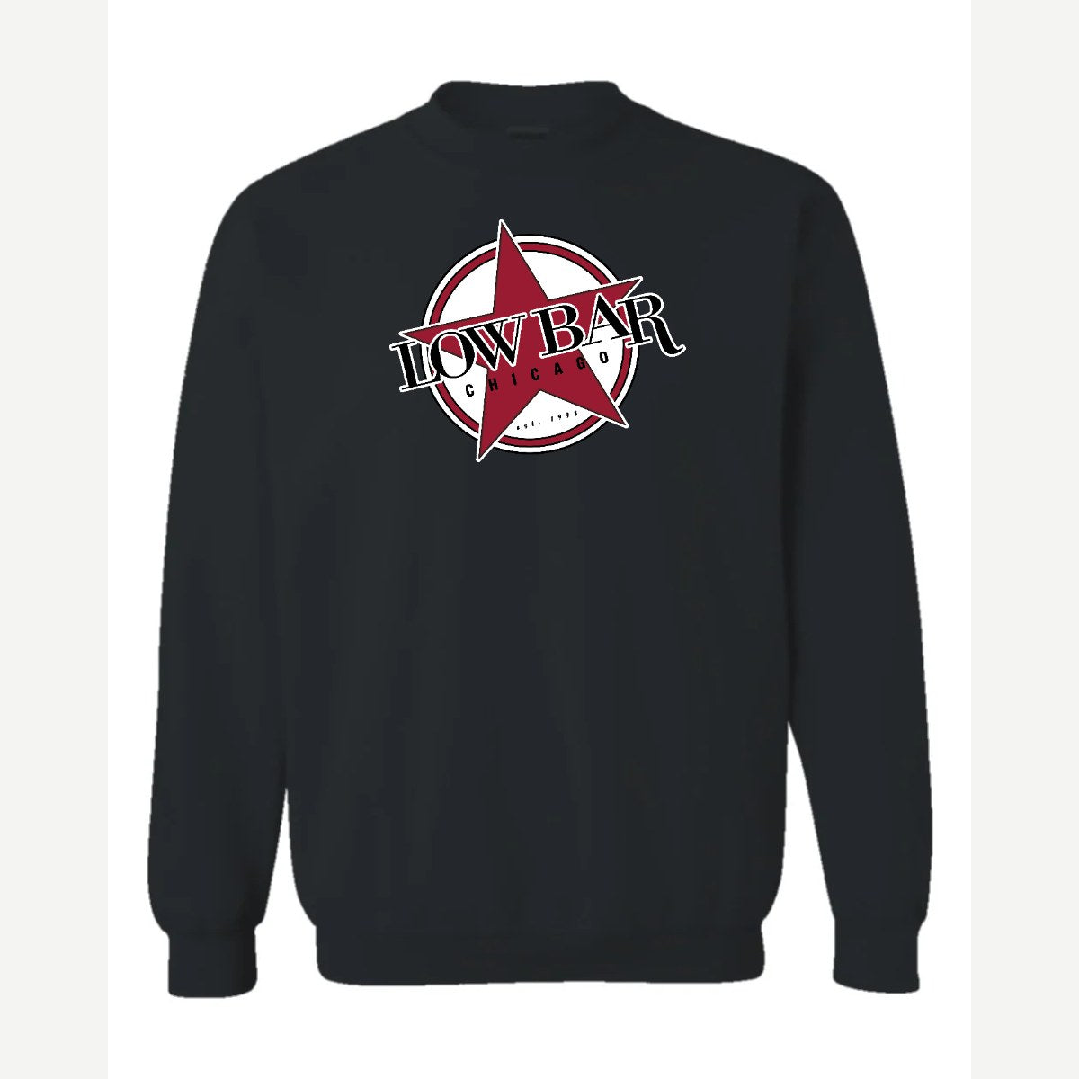 Low Bar Chicago — Crewneck Sweatshirt / Black