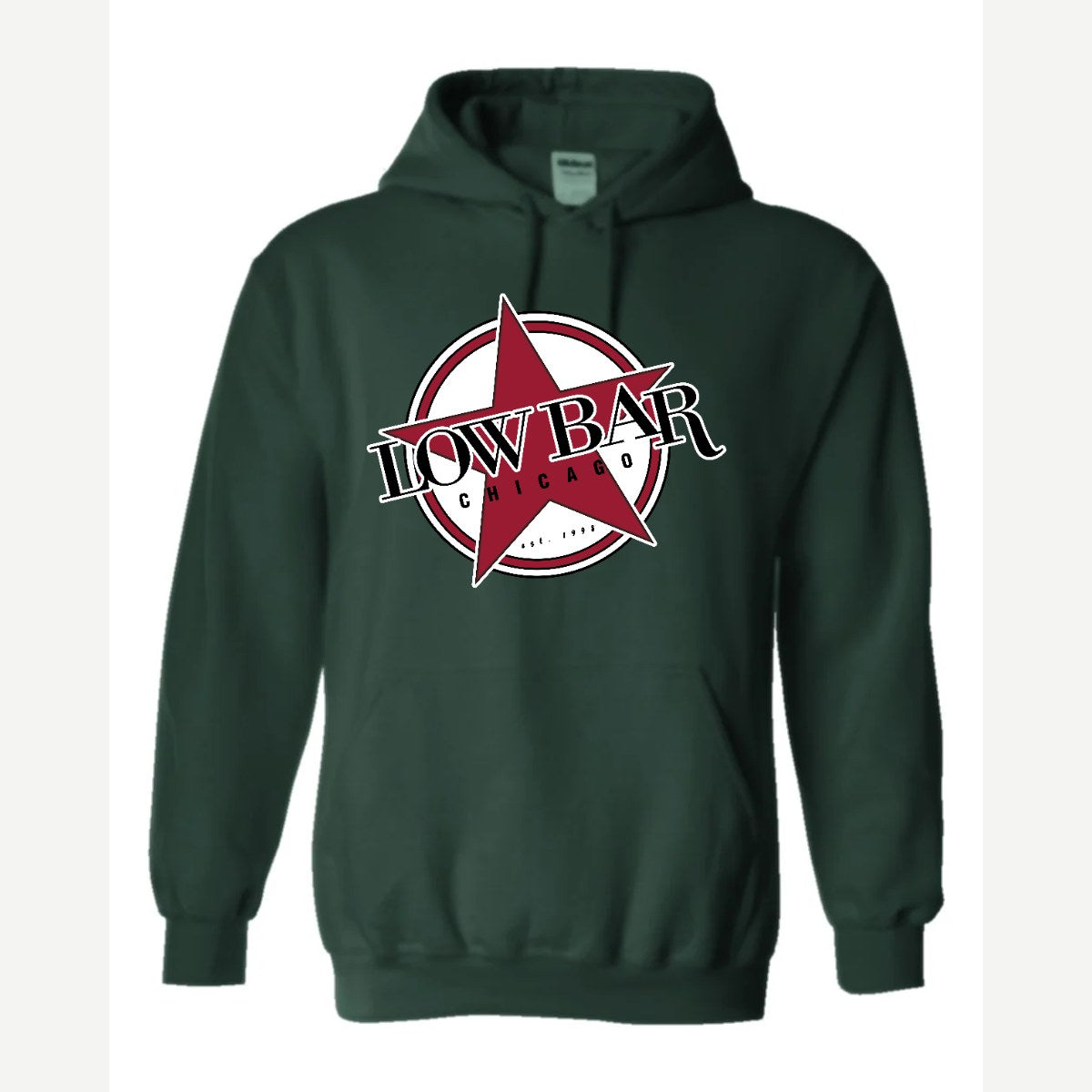 Low Bar Chicago — Hoodie / Forest Green