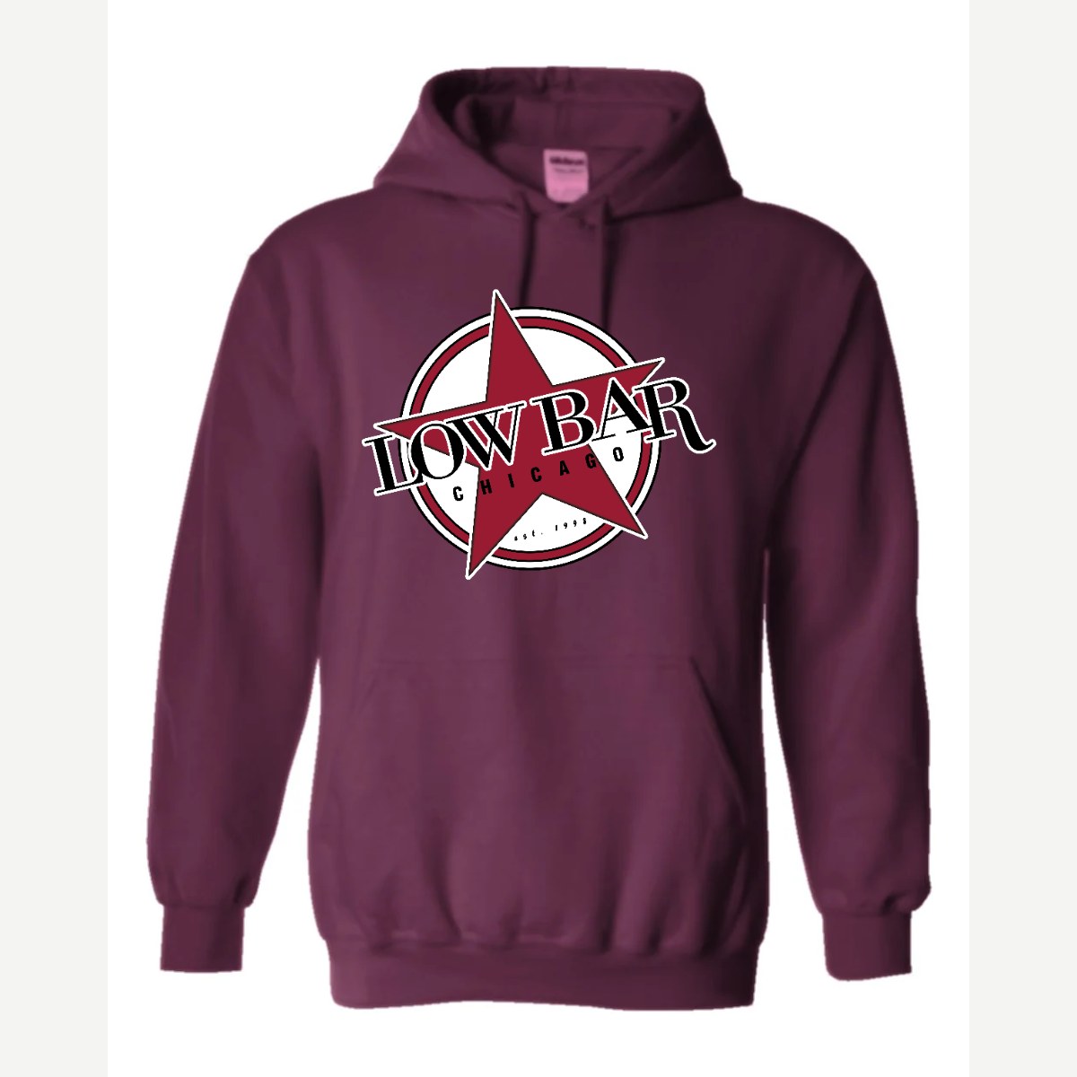 Low Bar Chicago — Hoodie / Maroon
